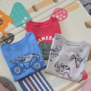 Garanimals Red, Blue, and Gray Kids Shirts